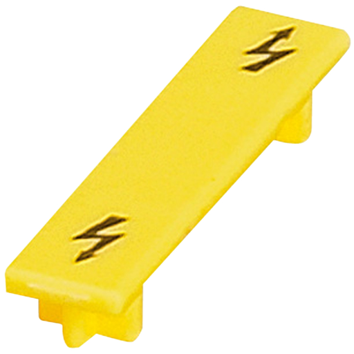 Mayer-DDS-Warning label, Linergy TR terminals blocks, for 10mm² screw terminal blocks, yellow-1