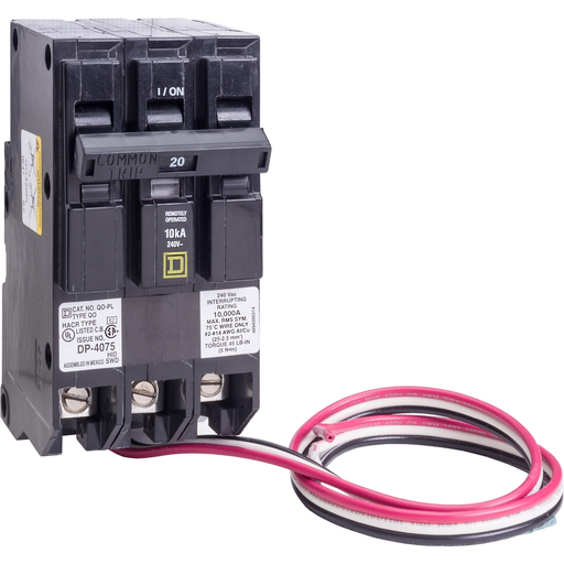 Mayer-DDS-Mini circuit breaker, QO, 20A, 3 pole, 120/240VAC, 10kA, plug in, Powerlink-1