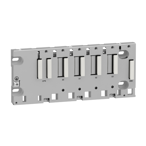 Mayer-DDS-Backplane, Modicon X80 automation platform, 4 slots, panel, plate or DIN rail mounting-1