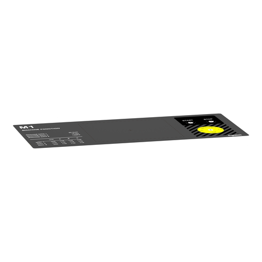 Mayer-DDS-Legend panel 500x200mm template 1, Harmony XB5-2