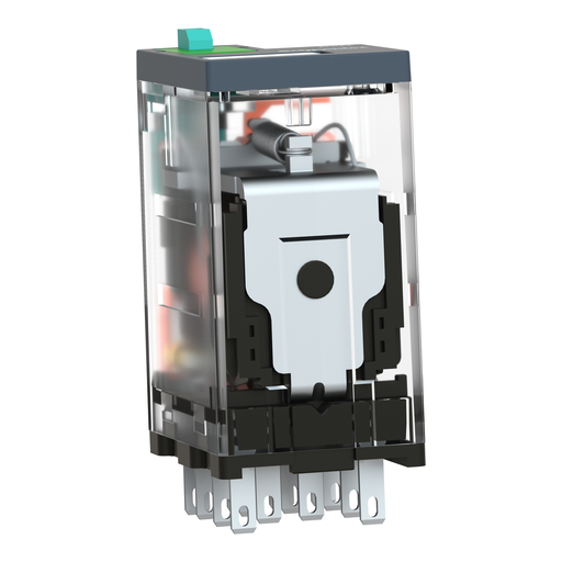 Mayer-DDS-miniature plug in relay, Harmony Electromechanical Relays, 6A, 4CO, lockable test but to n, 24V DC-2