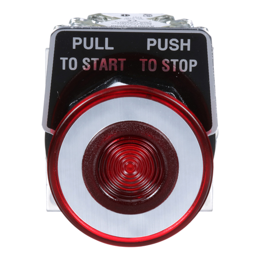 Mayer-DDS-30mm Push Button, Type K, push pull operator, red mushroom cap, 1 NO and 1 NC-2