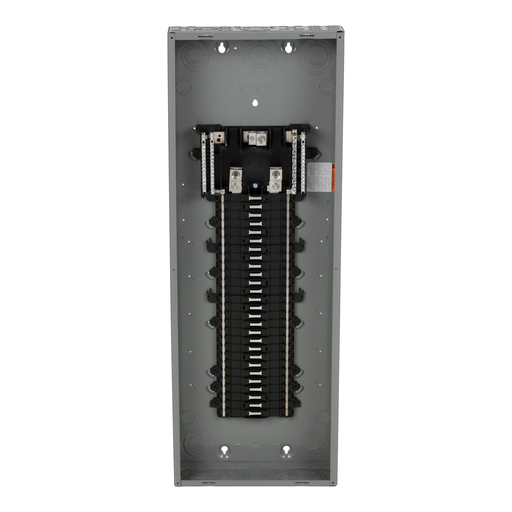 Mayer-DDS-Load center, QO, 1 phase, 54 spaces, 64 circuits, 225A convertible main lugs, PoN, NEMA1, gnd bar-2