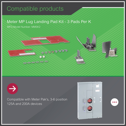 Mayer-DDS-MP Meter Pak, landing pads for lugs kit, three pad per kit-2