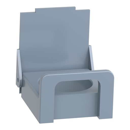 Mayer-DDS-Padlockable flap, Harmony XB4, for 22mm flush push button, metal, blue-2