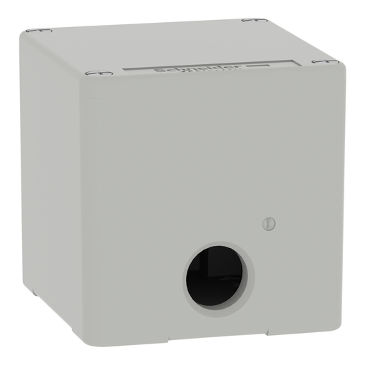 Mayer-DDS-Die cast empty control station, Harmony XAP, XB2 SL, zinc alloy, grey, M20, undrilled, 80x80x77mm, UL cULus-2