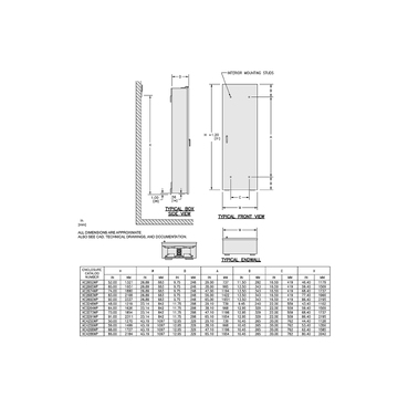 Mayer-DDS-Box, I-Line Panelboard, HCP, 42in W x 68in H x 9.5in D, Type 1-2