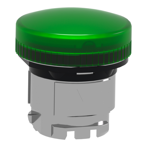 Mayer-DDS-Harmony, 22mm Push Button, pilot light head, green, with plain lens, for BA9s bulb-2