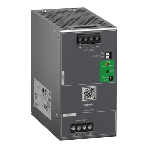 Mayer-DDS-Regulated Power Supply, 380...500V AC, 48V, 10A, 3 phases, Universal-1