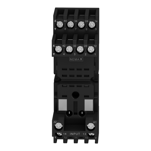 Mayer-DDS-socket, Harmony Electromechanical Relays, for RXM2 RXM4 relays, screw connec to rs, mixed contact-3