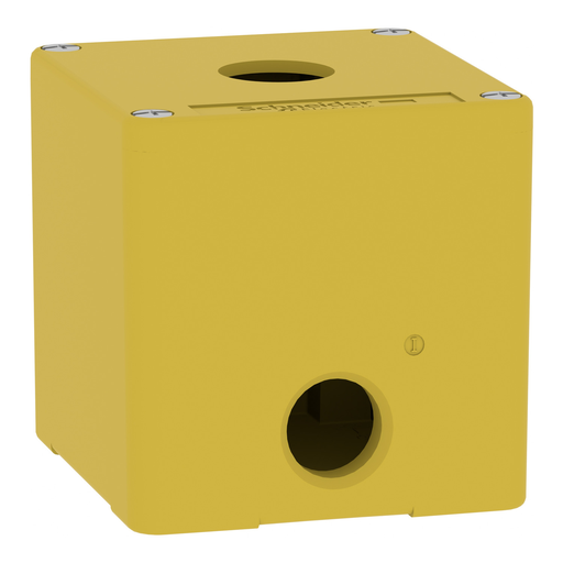 Mayer-DDS-Die cast empty control station, Harmony XAP, XB2 SL, zinc alloy, yellow, M20, 1 cut out 22mm, 80x80x77mm, UL cULus-2