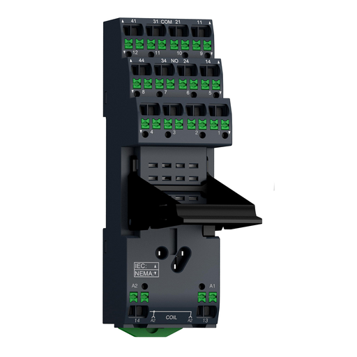 Mayer-DDS-push in socket with clamp, Harmony Electromechanical Relays, for RXM relays, 12A 2CO, 6A 4CO, push in terminals, separate contact-2