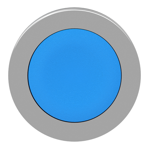 Mayer-DDS-Flush mounted push button head, Harmony XB4, metal, blue, 30mm, spring return, unmarked-2