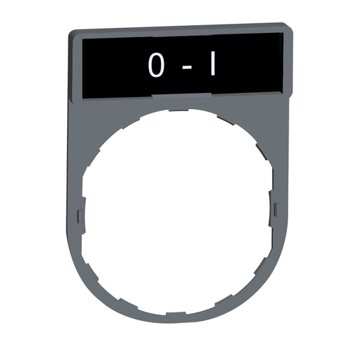 Mayer-DDS-legend holder with o-i marking color plated grey-1