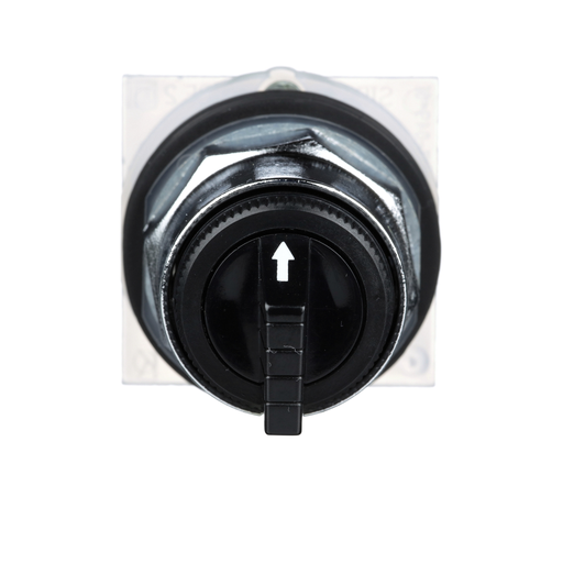 Mayer-DDS-30mm Push Button, Type K, selector switch, 3 position, C cam, black knob-2