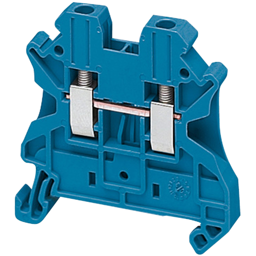 NSYTRV22BL - Terminal block, Linergy TR, blue, 2.5mm2, passthrough, 2 points, set of 10