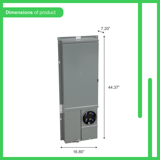 Mayer-DDS-All in one, Homeline, CSED, ringed socket, 200A, semi flush mount, 30 spaces, 42 circuits, 22kA SCCR, no bypass, solar ready-2