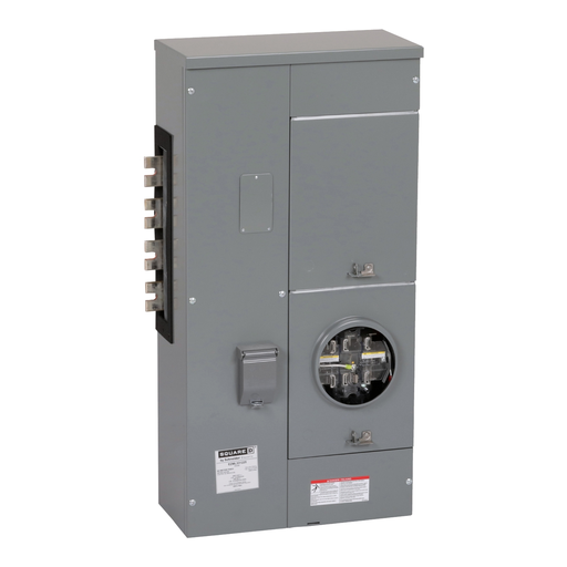 EZML331225 - Branch unit, EZ Meter-Pak, 225A, 1 x 7 jaw socket, 208Y/120VAC, lever bypass, ringless, 1200A Al/Cu busbar