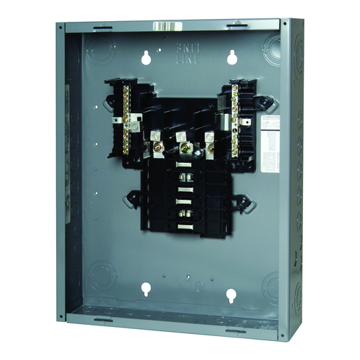 Mayer-DDS-Load center, QO, 3 phase, 12 spaces, 12 circuits, 125A fixed main lugs, NEMA1, gnd bar-2