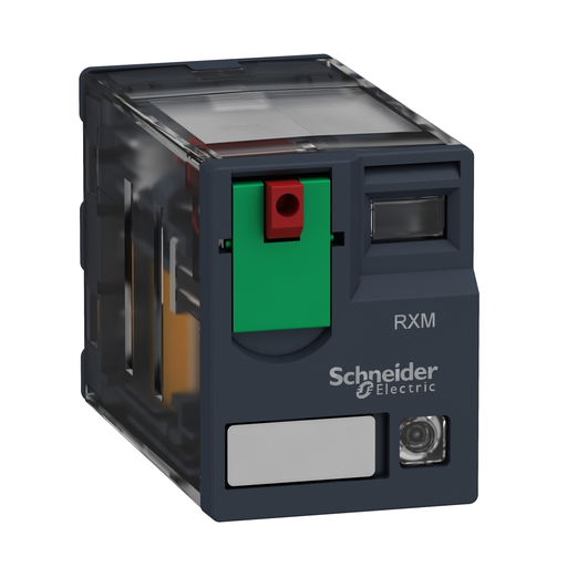 Picture of RXM4AB2F7 - Harmony, RXM, miniature plugin relay, 4 C/O, 6 A, 120 VAC, with LED
