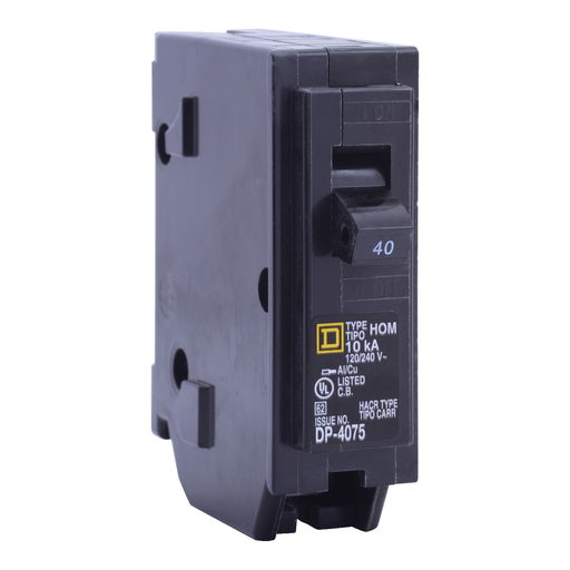 Mayer-DDS-Mini circuit breaker, Homeline, 50A, 1 pole, 120/240VAC, 10kA AIR, standard type, plug in, UL-2