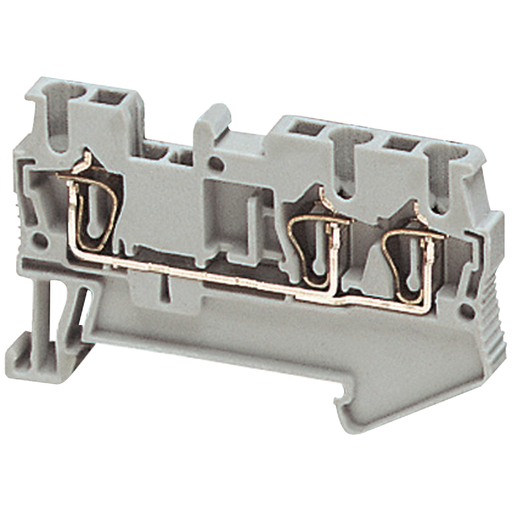 Mayer-DDS-Terminal block, Linergy TR, spring type, feed through, 3 points, 2.5mm², grey, set of 50-1