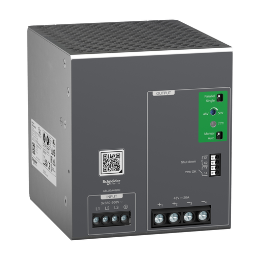 Mayer-DDS-Regulated Power Supply, 380...500V AC, 48V, 20A, 3 phases, Universal-1