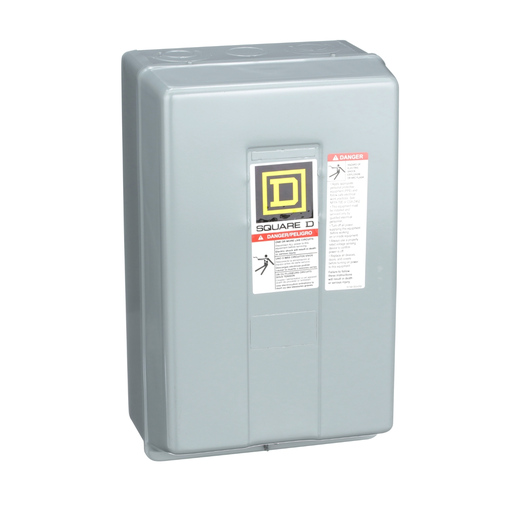 8903LXG60V02 - Contactor, Type L, multipole lighting, mechanically held, 30A, 6 pole, 600V, 110/120VAC 50/60Hz coil, NEMA 1