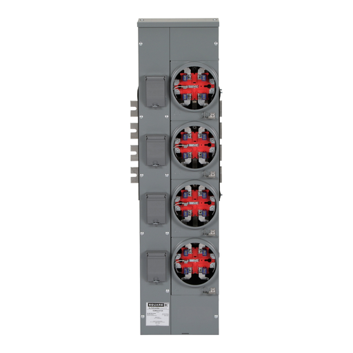 Mayer-DDS-Branch unit, EZ Meter-Pak, 125A, 4 x 5 jaw sockets, 208Y/120VAC, horn bypass, ringless, 800A Al busbar-2