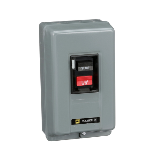 Mayer-DDS-Manual starter, integral horsepower, NEMA M0, 600VAC, 3 pole, 5HP at 380/575VAC, 3 phase, no indicator, NEMA 1-2