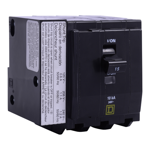 Mayer-DDS-Mini circuit breaker, QO, 100A, 3 pole, 120/240VAC, 22kA, bolt on, AC/DC shunt-1