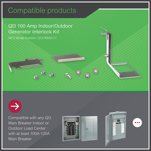 Mayer-DDS-Load center accessory, QO, interlock kit, generator circuit breaker, low amp, outdoor, clam packaging-2