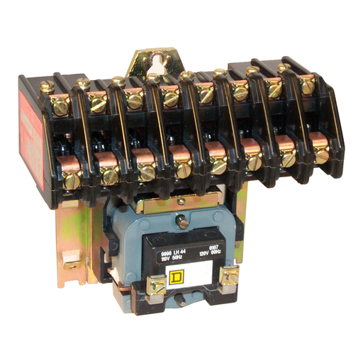 Mayer-DDS-Contactor, Type L, multipole lighting, electrically held, 30A, 8 pole, 600 V, 208 VAC 60 Hz coil, open style [TAA]-2
