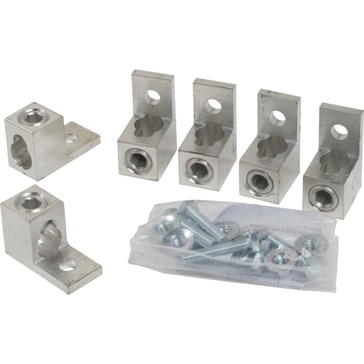 Mayer-DDS-Transformer accessory, lug kit, mechanical, 400A, 600kcmil to 4 AWG, 2-250kcmil to 1/0 AWG, qty 3-1