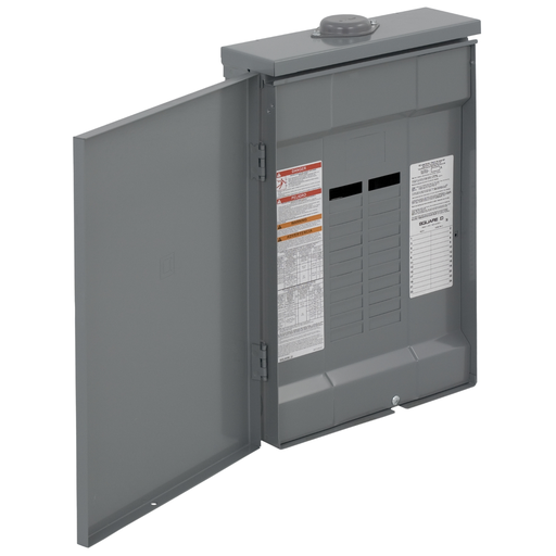 Mayer-DDS-Load center, QO, 1 phase, 24 spaces, 34 circuits, 125A convertible main lugs, PoN, NEMA3R, gnd bar-2