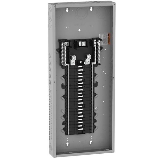 QO140L200PG - Load center, QO, 1 phase, 40 spaces, 60 circuits, 200A convertible main lugs, PoN, NEMA1, gnd bar