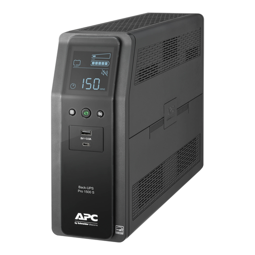 Mayer-DDS-APC Back-UPS Pro, 1500VA/900W, Tower, 120V, 10x NEMA 5-15R outlets, AVR, USB Type A + C ports, LCD, User Replaceable Battery-1