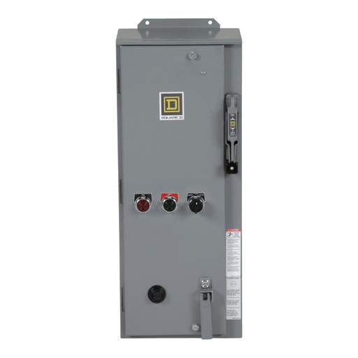 Mayer-DDS-NEMA combination starter, Type S, 30A fusible disconnect, Size 2, 45A, 15HP at 600VAC, 3 phase, 3 pole, Motor Logic SSOLR, 120VAC coil, NEMA 12 [TAA]-2