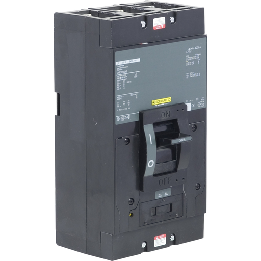 Mayer-DDS-Circuit breaker, LA, 300A, 3 pole, 600VAC, 22kA, 250VDC, 10kA, lugs on OFF end, thermal magnetic, short handle-1