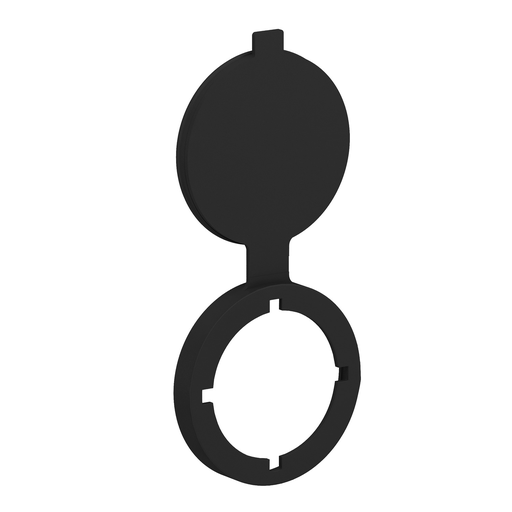 Mayer-DDS-Protection cover, Harmony XB5, plastic, black, for RJ45 and USB ports-3