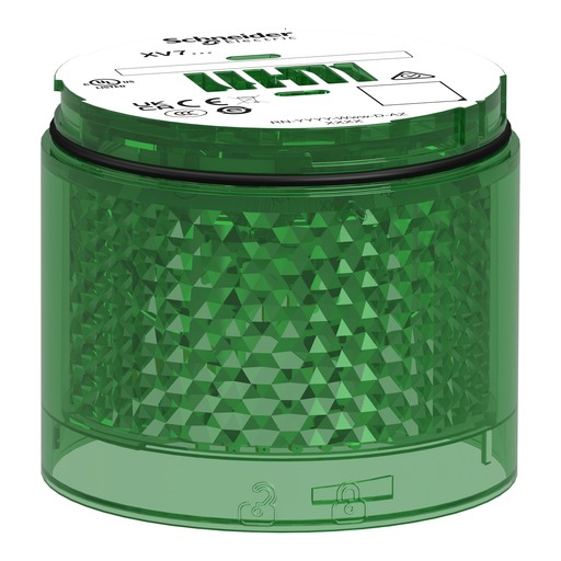 Mayer-DDS-Light Module, Harmony XVB7 Modular Tower Light, Green, Ø70mm, Flashing, Colored Lens-1