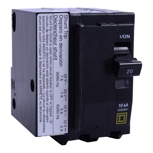 Mayer-DDS-Mini circuit breaker, QO, 30A, 2 pole, 120/240VAC, 10kA, plug in, AC/DC shunt-1