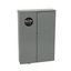 Meter mains, QO, CSED, ringless socket, 400A, surface mount, maximum 8 spaces, 16 circuits, Class 320 with lever bypass