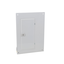 Replacement cover, QO, for 20 space load center, flush, wide gutter, white