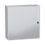 Wall mounted steel enclosure, PanelSeT S3DC, plain door, without plain chasis, 800x800x300mm, IP66, IK10