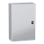 Wall mounted steel enclosure, PanelSeT S3DC, plain door, without plain chasis, 600x400x200mm, IP66, IK10