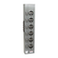 Branch unit, EZ Meter-Pak, 125A, 6 x 5 jaw sockets, 208Y/120VAC, lever bypass, ringless, 800A Al busbar