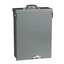 Load center, QO, 1 phase, 6 spaces, 12 circuits, 100A fixed main lugs, NEMA3R, gnd bar
