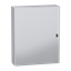 Wall mounted steel enclosure, PanelSeT S3DC, plain door, without plain chasis, 1000x800x250mm, IP66, IK10