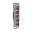 Branch unit, EZ Meter-Pak, 125A, 5 x 5 jaw sockets, 208Y/120VAC, no bypass, ringless, 1200A Cu busbar